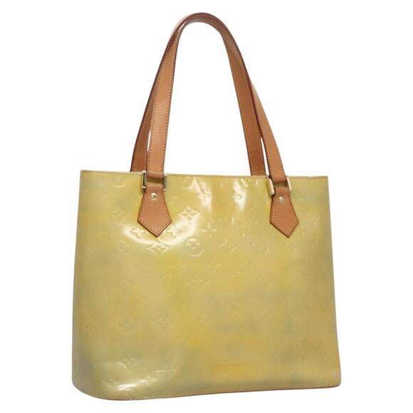 LOUIS VUITTON Monogram Vernis Houston Hand Bag Gris M91053 - Picture 1 of 13
